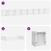 vidaXL Barri&egrave;re pour chien porte pliable 15 panneaux bois de peuplier