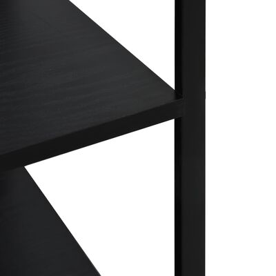 vidaXL Armoire à four à micro-ondes noir 60x39,6x123cm bois ingénierie