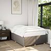 vidaXL Cadre de lit sans matelas taupe 120x190 cm tissu