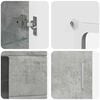 vidaXL Ensemble meuble TV FLORIN Gris b&eacute;ton Bois d'ing&eacute;nierie
