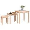 vidaXL Tables gigognes 3 pcs Bois de pin massif