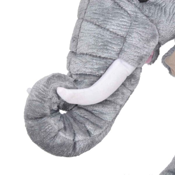 vidaXL Jouet en peluche &Eacute;l&eacute;phant Gris XXL