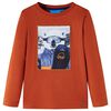 T-shirt enfants &agrave; manches longues rouille clair 128