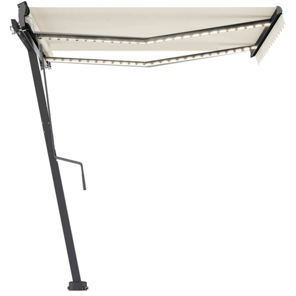 vidaXL Auvent automatique sur pied 350x250 cm Cr&egrave;me