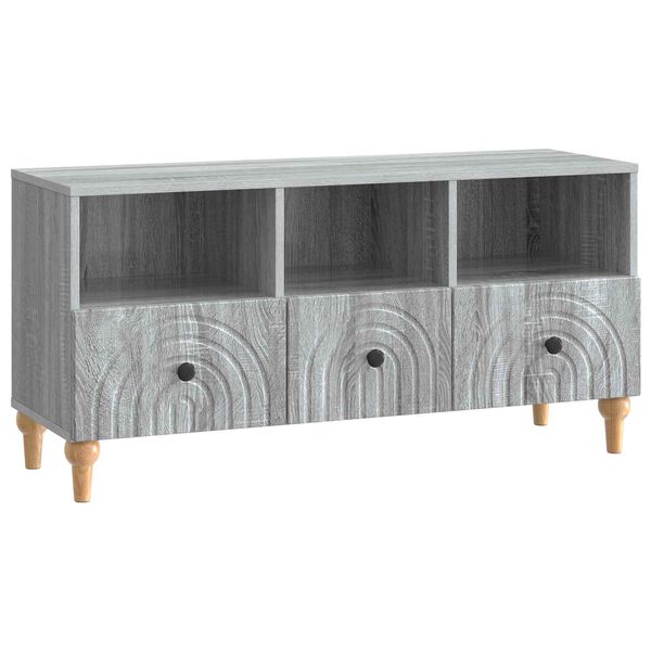 vidaXL Meuble TV Gris Sonoma 102 x 34,5 x 50 cm Bois d&rsquo;ing&eacute;nierie