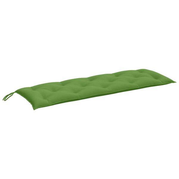 vidaXL Coussin de banc de jardin vert m&eacute;lang&eacute; 150x50x7 cm tissu