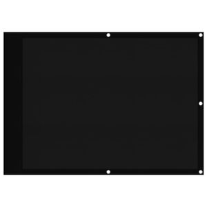 vidaXL &Eacute;cran de balcon noir 75x800 cm 100% polyester oxford