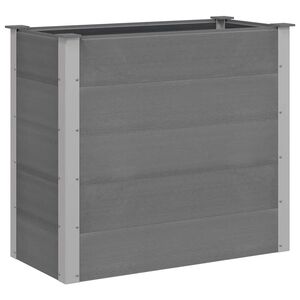 vidaXL Lit sur&eacute;lev&eacute; de jardin WPC 100x50x91 cm Gris