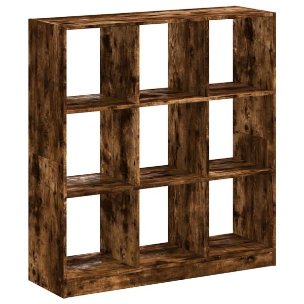 vidaXL Biblioth&egrave;que ch&ecirc;ne fum&eacute; 102x32x108 cm bois d'ing&eacute;nierie