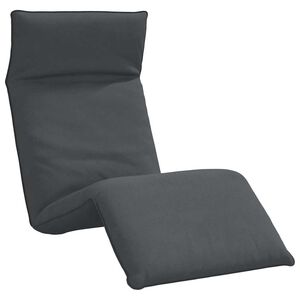 vidaXL Chaise longue pliante anthracite 175x54x8,5 cm tissu oxford