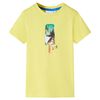 vidaXL T-shirt pour enfants jaune 116