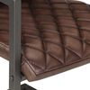 vidaXL Chaises &agrave; manger cantilever lot de 2 marron cuir v&eacute;ritable