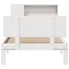 vidaXL Lit bibliothèque sans matelas blanc 100x200 cm bois pin massif