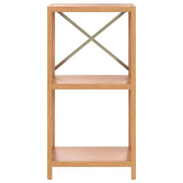 vidaXL &Eacute;tag&egrave;re &agrave; 3 niveaux 40x30x78 cm bois de ch&ecirc;ne massif