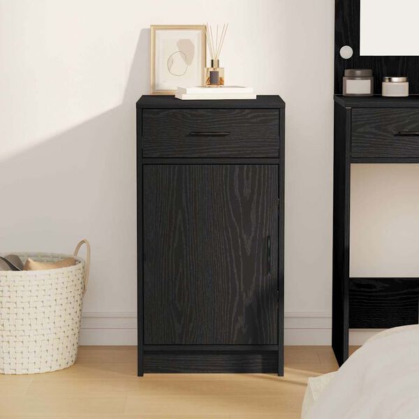 vidaXL Buffet Ch&ecirc;ne noir 40 x 40.5 x 75 cm Bois d'ing&eacute;nierie