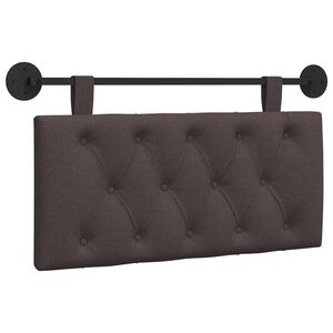 vidaXL T&ecirc;te de lit suspendue Marron fonc&eacute; Tissu