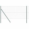 vidaXL Fixation au sol Euro pour cl&ocirc;ture 10 x 1,4 m Vert Maille