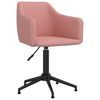 vidaXL Chaises pivotantes &agrave; manger lot de 6 Rose Velours