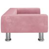vidaXL Canap&eacute; pour enfants rose 70x45x26,5 cm velours