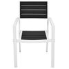 vidaXL Ensemble de Mobilier 5 pcs Noir et Blanc