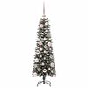 vidaXL Sapin de No&euml;l artificiel Vert 120 cm PVC, plastique et acier