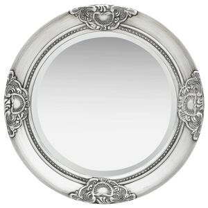 vidaXL Miroir mural style baroque 50 cm Argent&eacute;