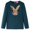 T-shirt enfants &agrave; manches longues vert fonc&eacute; 104