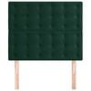 vidaXL T&ecirc;te de lit Vert fonc&eacute; 100x5x118/128 cm Velours