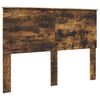 vidaXL Cadre de lit Ch&ecirc;ne fum&eacute; 140 x 190 cm Bois de pin massif