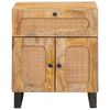 vidaXL Cabinet de chevet Naturel 50 x 33 x 60 cm Bois de mangue massif