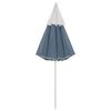 vidaXL Parasol de plage bleu 300 cm
