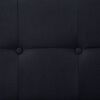 vidaXL Canapé-lit avec accoudoir Noir Polyester
