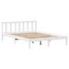 vidaXL Cadre de lit sans matelas blanc 140x200 cm bois de pin massif