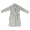 vidaXL Robe de bain sans capuche Gris xxxl Flanelle