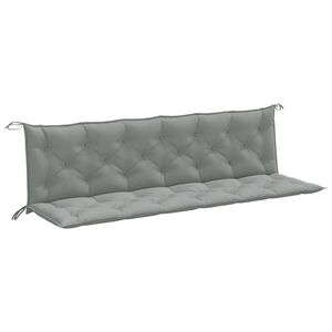 vidaXL Coussins de banc de jardin lot de 2 gris clair m&eacute;lang&eacute; tissu