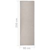 vidaXL Tapis &agrave; tissage plat d'ext&eacute;rieur 80x250 cm gris clair