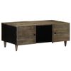 vidaXL Table basse gris clair 100x54x40 cm bois massif de manguier
