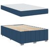 vidaXL Cadre de lit avec matelas Bleu 120 x 200 cm tissu