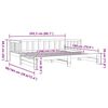 vidaXL Lit de jour et lit gigogne sans matelas 90x200 cm bois massif