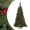 vidaXL Sapin de No&euml;l artificiel avec boules 150 cm 150 LED Blanc chaud