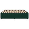 vidaXL Cadre de lit sans matelas vert fonc&eacute; 180x200 cm velours