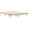 vidaXL Cadre de lit avec tables de chevet Naturel 200 x 210 cm