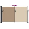 vidaXL Auvent lat&eacute;ral r&eacute;tractable taupe 120x600 cm