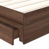 vidaXL Lit de Rangement Chêne brun 75 x 190 cm Bois d'ingénierie