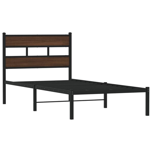 vidaXL Cadre de lit sans matelas avec t&ecirc;te de lit 75x190 cm
