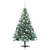 vidaXL Sapin de No&euml;l artificiel avec 150 LED Vert 150 cm PVC et Acier