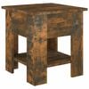 vidaXL Table basse Ch&ecirc;ne fum&eacute; 40x40x42 cm Bois d'ing&eacute;nierie