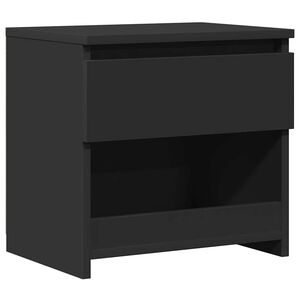 vidaXL Table de chevet Noir 40x30x39 cm Agglom&eacute;r&eacute;