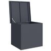 vidaXL Boîte de Rangement Extérieure Anthracite 55 x 50,5 x 50 cm