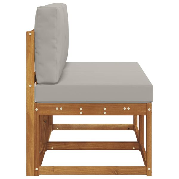 vidaXL 2 Pi&egrave;ce Sofa de milieu ext&eacute;rieur Bois d'Acacia Massif Naturel